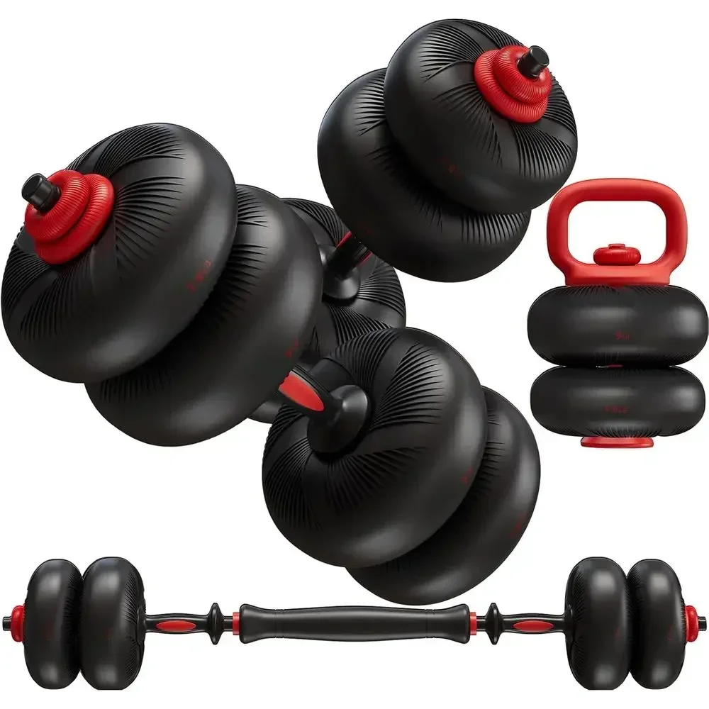 Dumbbell Set - Conjunto de halteres ajustáveis com revestimento