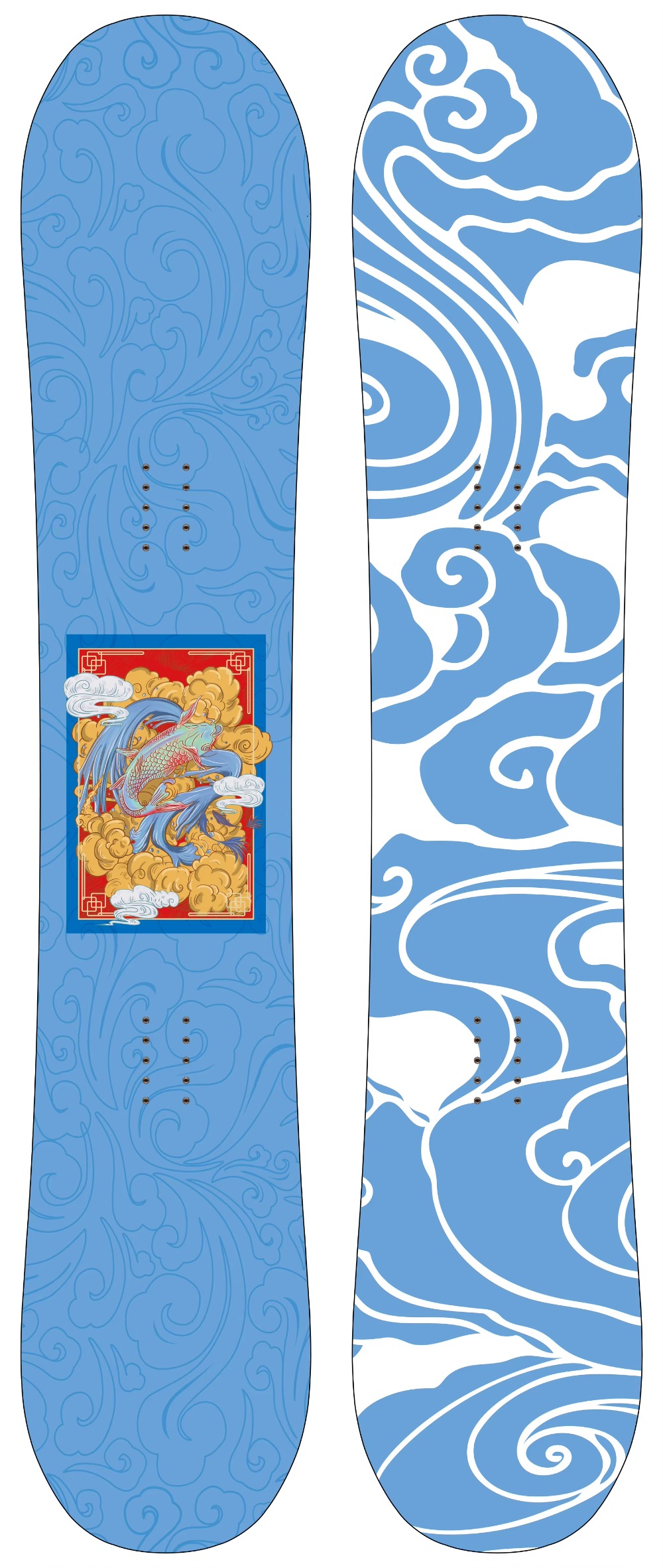 Skateboard - Conjunto de esquis de snowboards por
