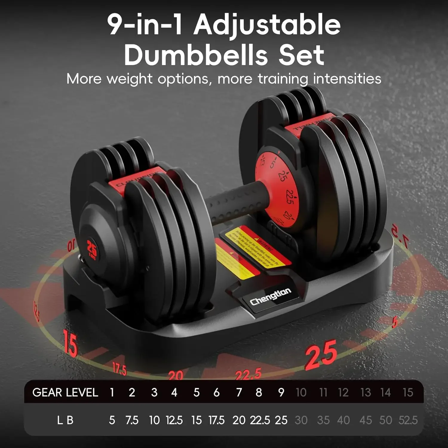 Dumbbell Set - Conjunto de Halteres Ajustáveis Aprimorados (2