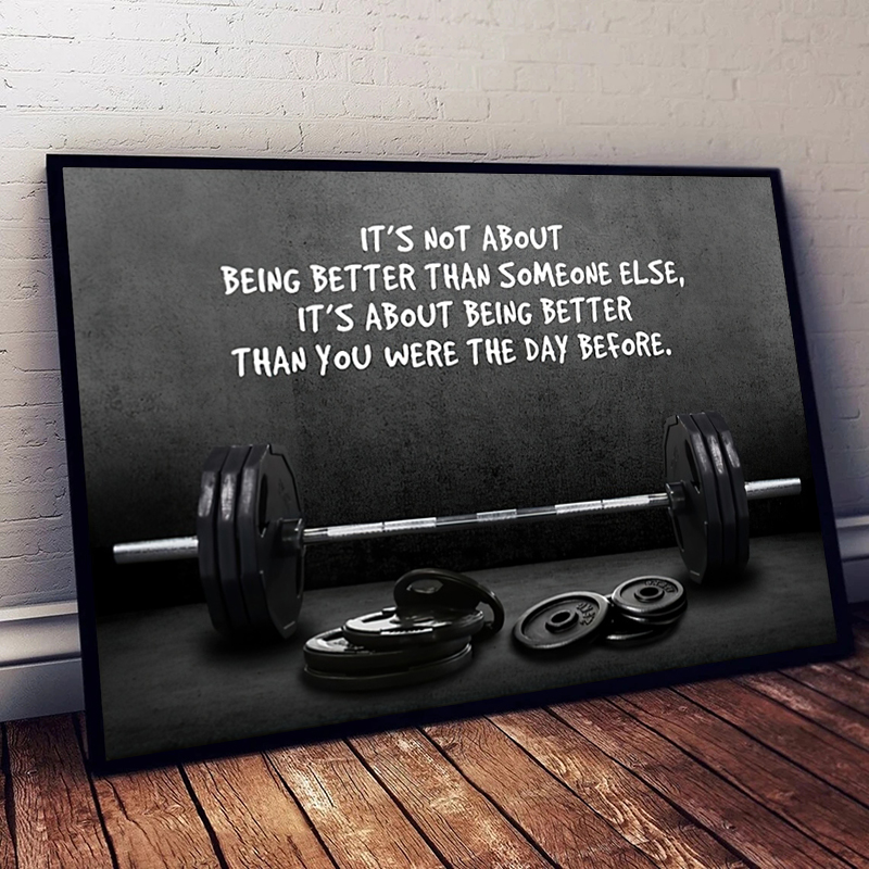 Sports Equipment Poster - Citação motivacional moderna arte esportiva cartazes