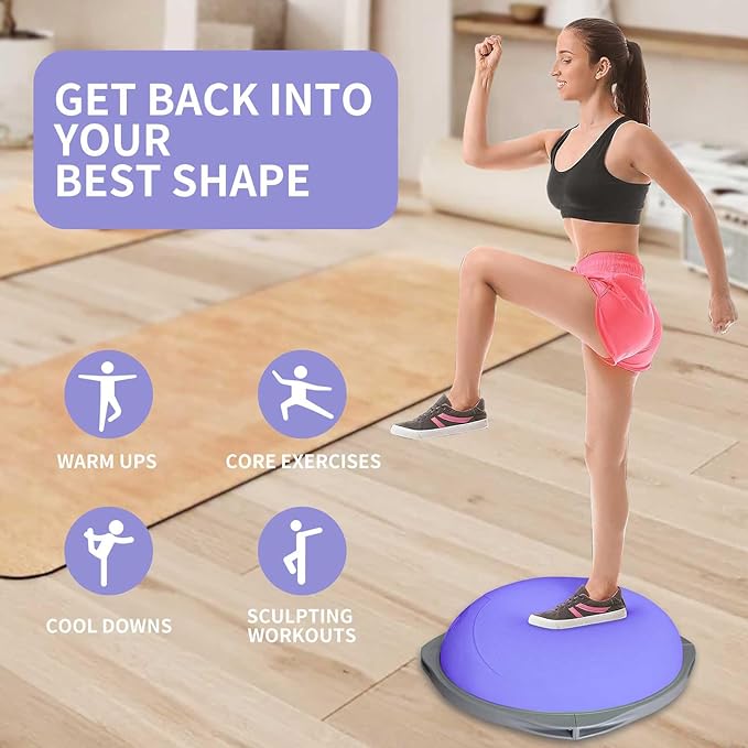 Bola de equilíbrio Bosu de 70c - Gym Ball avaliação e preço