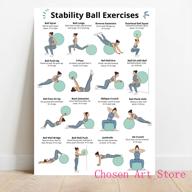 Pôster de programação de exerc - Sports Equipment Poster avaliação e preço