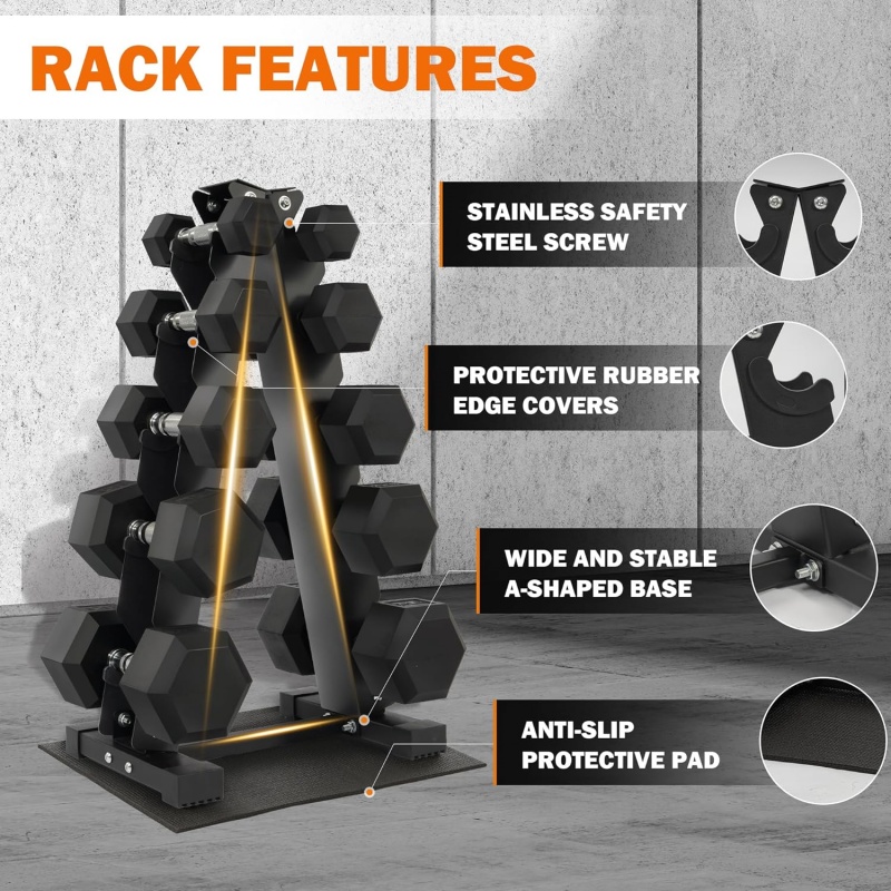 Conjunto de Halteres Hexagonai - Dumbbell Set avaliação e preço