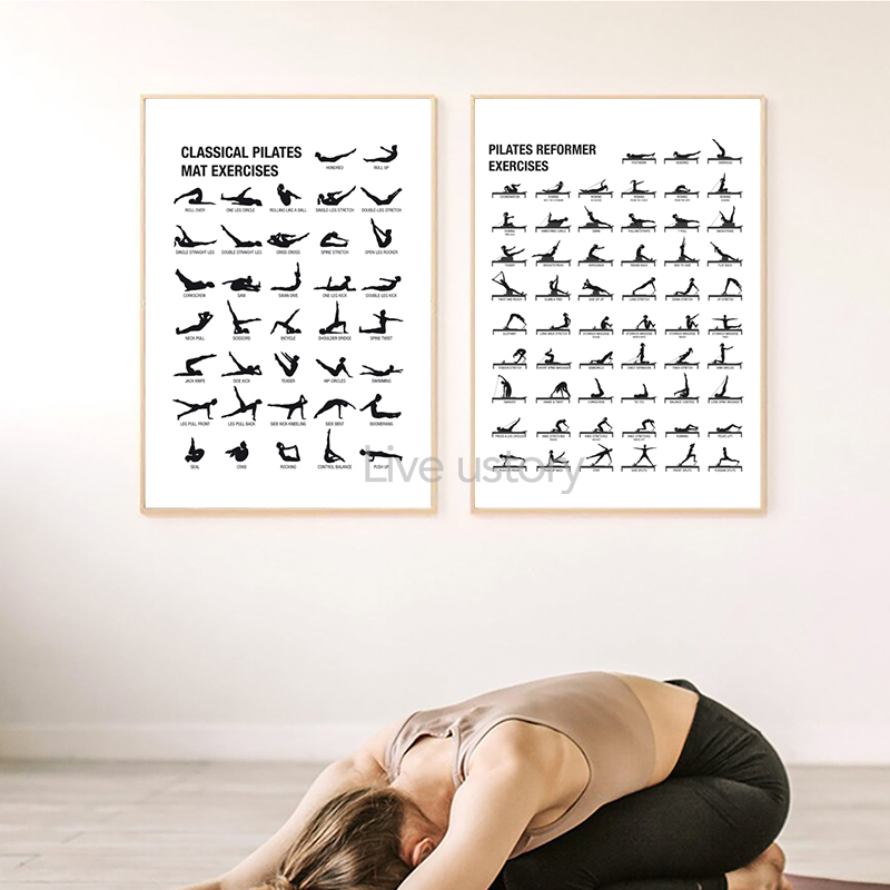 Pôster de Quadro de Exercícios - Yoga Mat avaliação e preço