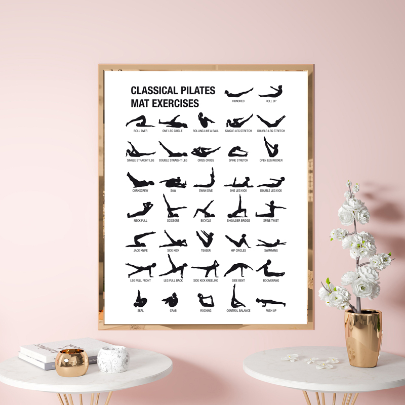 Pôster de Quadro de Exercícios - Yoga Mat avaliação e preço