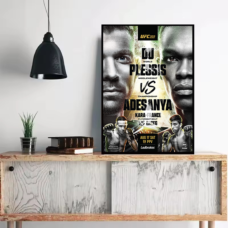 Pôster de Luta de Campeonato,  - Sports Equipment Poster avaliação e preço