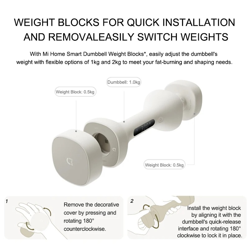 Novos Halteres Inteligentes MI - Dumbbell Set avaliação e preço